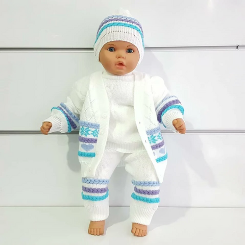 BEBEGEN Knitwear 4-Piece Baby Boy Set