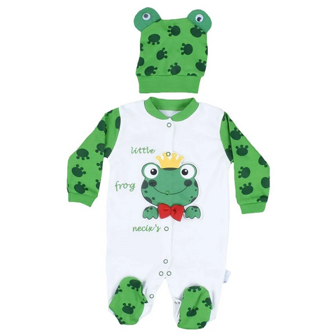 BEGBEGEN Frog Beanie Baby Romper