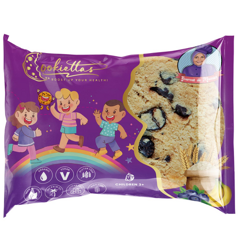 Cookiettas – Healthy Cookie 2 Go: Quick healthy snack for kids / Gluten-free oat bran cookies with banana and aronia