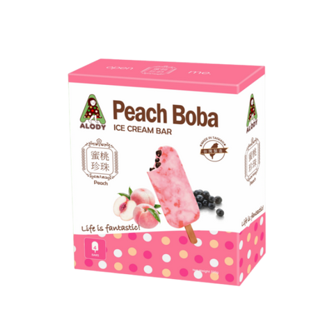 ALODY Peach Boba Ice Cream Bar