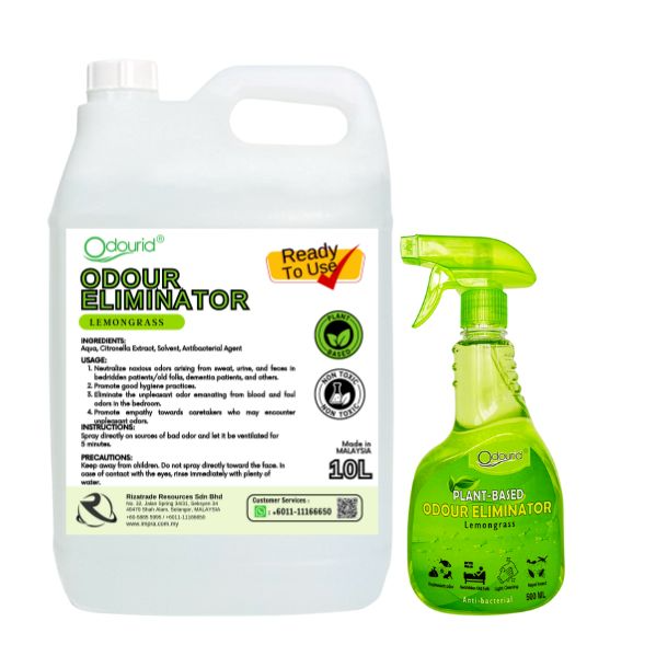 ODOURID ODOUR ELIMINATOR Remove Unpleasant Odor [fresh lemongrass fragrance]