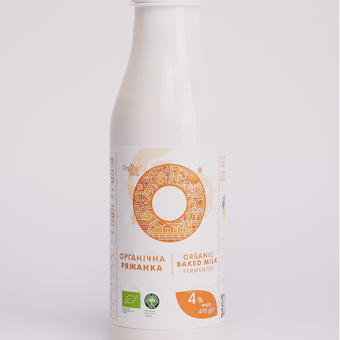 Organic fermented baked milk, fat content  4,0% 470g.