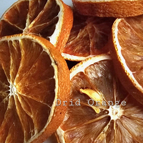 Sliced dried orange peel