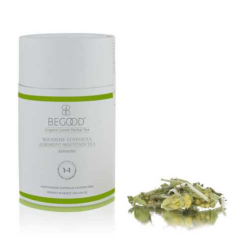 BEGOOD Organic Loose Herbal Tea - Defender (Rockrose- Mountain Tea- Agrimony- Echinacea) / 30g