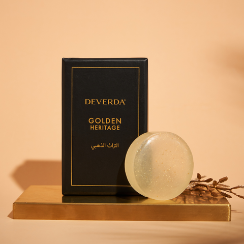 Deverda 24K Gold Leaf Soap - صابون أوراق الذهب عيار 24 قيراط