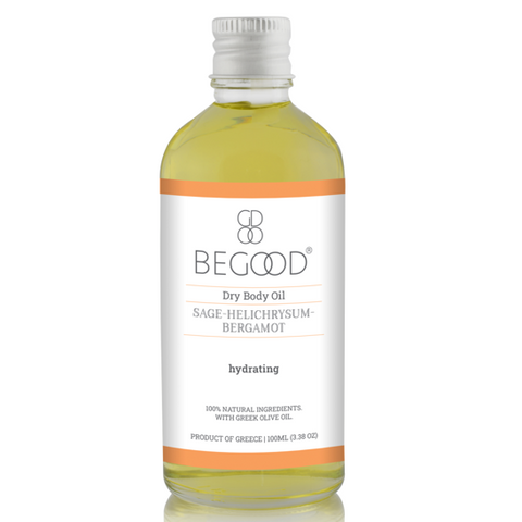 BEGOOD 100% Natural Dry Body Oil - Sage, Helichrysum, Bergamot (hydrating) / 100ml