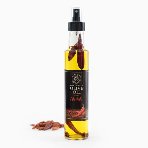 Extra Virgin Olive Oil With Chilli & Pepper