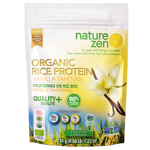 Nature Zen Organic Rice Protein Powder - Tahitian Vanilla 35g