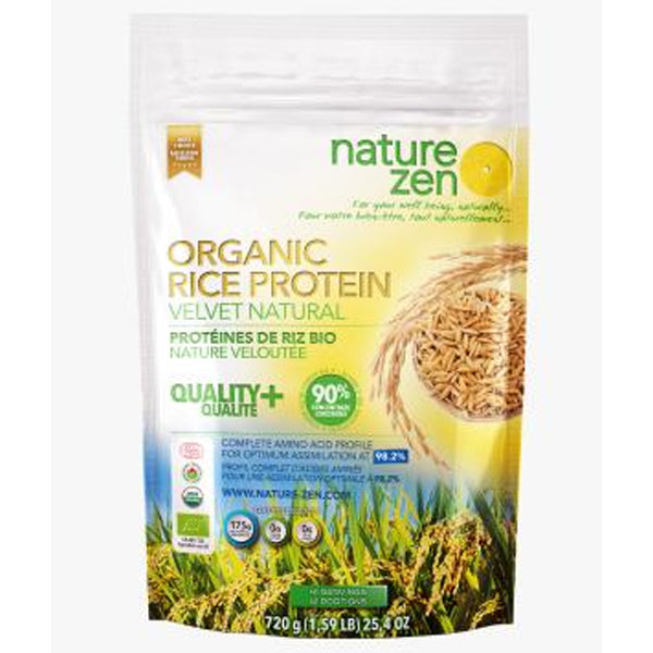 Nature Zen Organic Rice Protein Powder - Velvet Natural 250g