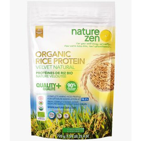Nature Zen Organic Rice Protein Powder - Velvet Natural 720g