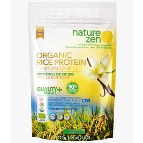 Nature Zen Organic Rice Protein Powder - Tahitian Vanilla 720g