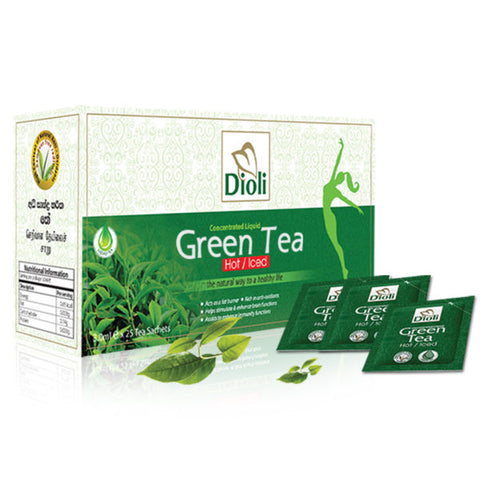Dioli Green Tea - Liquid form In Sachet Pack 4ml x 25