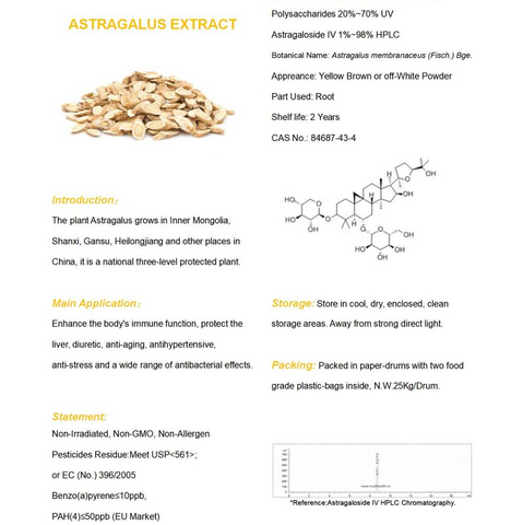 Astragalus Extract(Organic&Conventional)