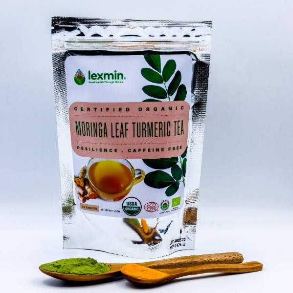 Lexmin® Organic Moringa Turmeric Tea