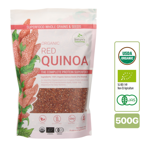 Nature's Superfoods Organic Red Quinoa Seeds