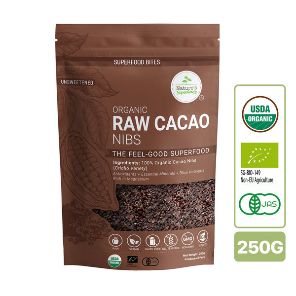 Nature's Superfoods Organic Raw Cacao Nibs – Arabian Organics
