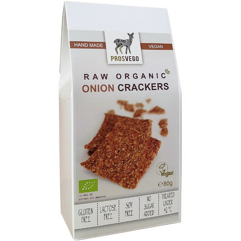 Raw Organic Onion Crackers with quinoa
