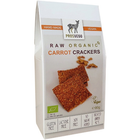 Raw Organic Carrot Crackers