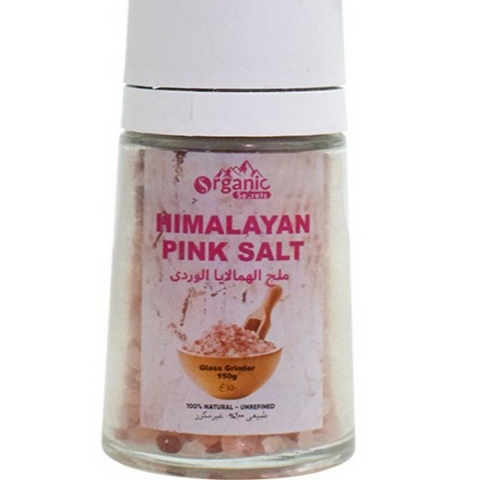 Organic Secrets Himalayan Pink Salt Grinder Bottle-150g