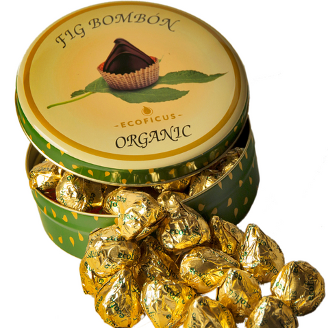 Ecoficus Organic Fig Chocolate 18 uts in tin