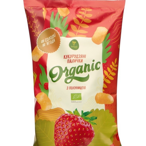 Organic Strawberry Corn Puffs