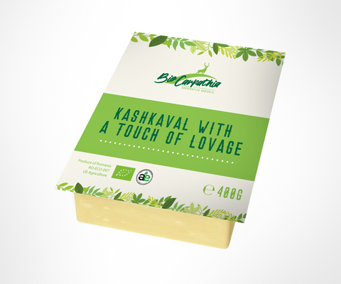 Kashcaval with lovage