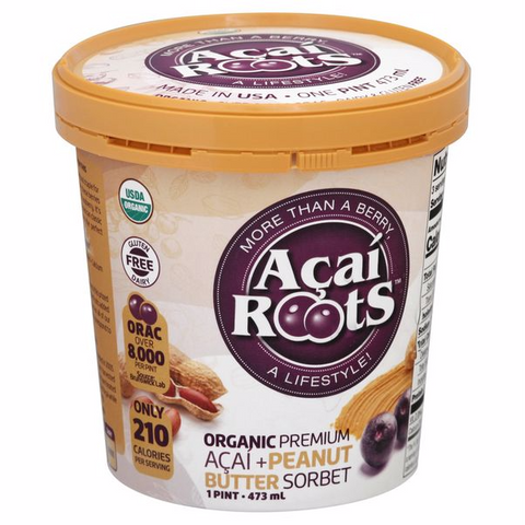 Organic Premium Acai + Peanut Butter Sorbet