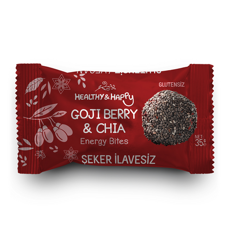 Healthy&Happy Energy Bites - Goji Berry & Chia