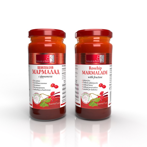 Rosehip Marmalade with fructose  290 g - 100% organic rosehip