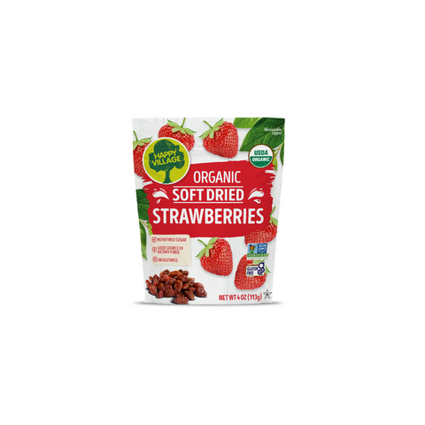 Happy Village Organic Soft Dried Strawberries