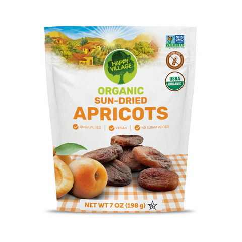 Happy Village Organic Sun-Dried Apricots