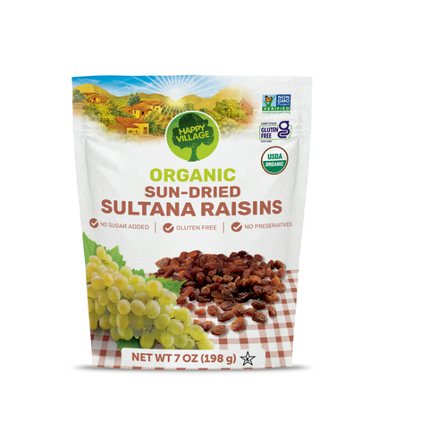Happy Village Organic Sun-Dried Sultana Raisins