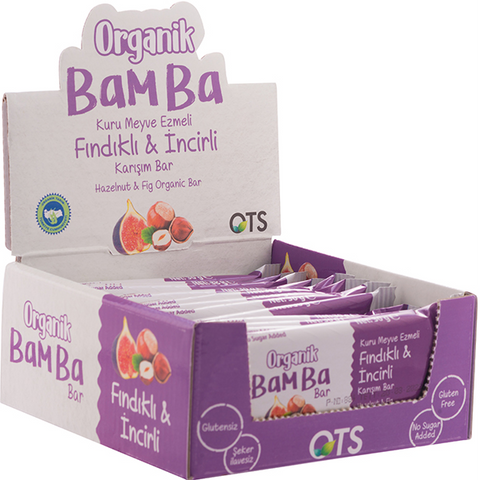 Bamba Organic Fruit & Nuts Bar - Hazelnut & Fig
