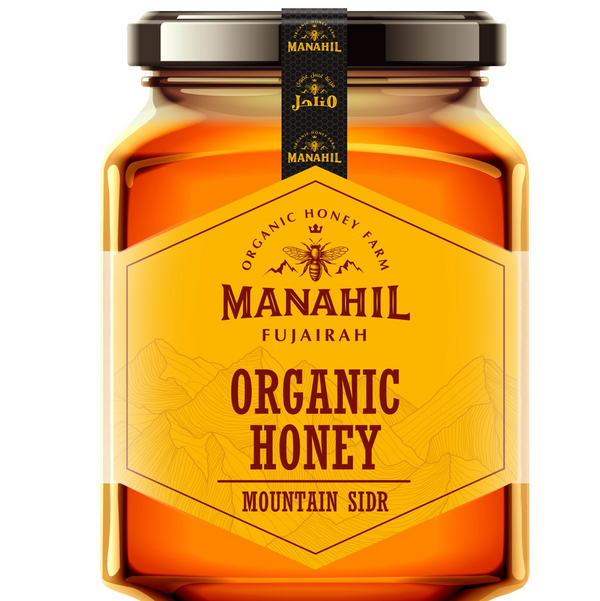 Manahil Fujairah -  Organic Mountain Sidr Honey 550g