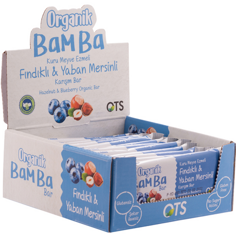 Bamba Organic Fruit & Nuts Bar - Hazelnut & Blueberry