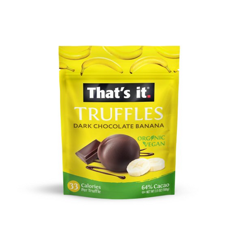 That's it. Dark Chocolate Banana Truffles