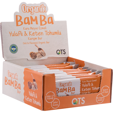 Bamba Organic Fruit & Nuts Bar - Oat & Flaxseed