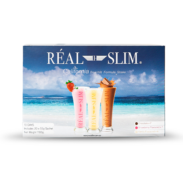 Real Slim Beachfit Formula Shake(Strawberry, Chocolate, Vanilla) 10 Day Program