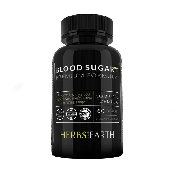 Blood Sugar Support 60 Capsules Supplement - Helps Support Healthy Blood Sugar & Glucose Levels - Includes Bitter Melon Extract, Vanadium, Chromium, Cinnamon, & Alpha Lipoic Acid Herbs of the Earth