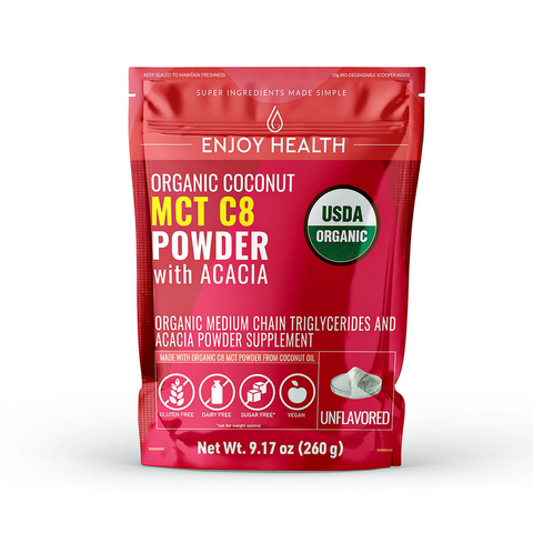 Organic Coconut MCT C8 Powder with Acacia