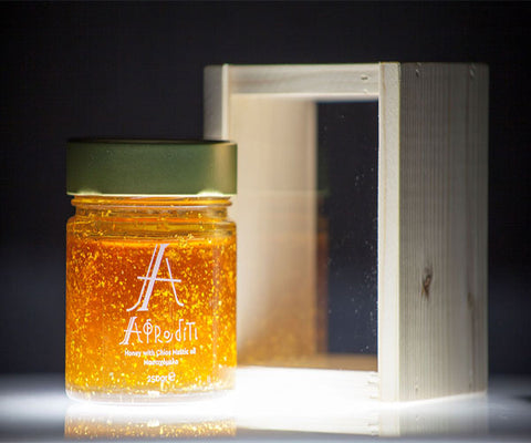 HONEY WITH CHIOS MASTIC OIL & 22K GOLD