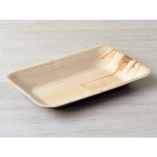 9-X-5 Inch Rectangle Shape-Eco Friendly Disposable Palm Leaf Plate-25Pcs