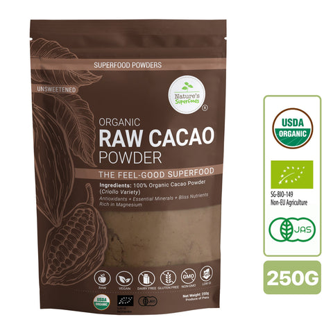 Nature's Superfoods Organic Raw Cacao Powder