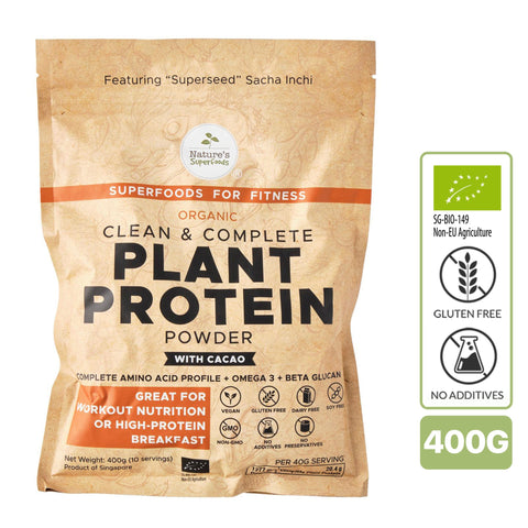 Nature's Superfoods Organic Plant Protein Powder (with Cacao)