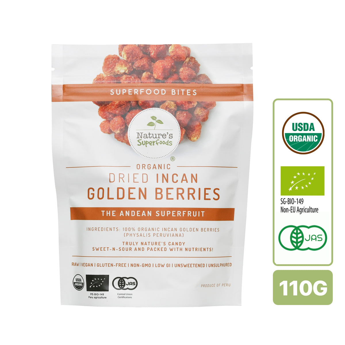 Nature's Superfoods Organic Dried Incan Golden Berries – Arabian Organics