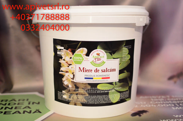 Acacia Natural Honey in plastic pails of 14 kg
