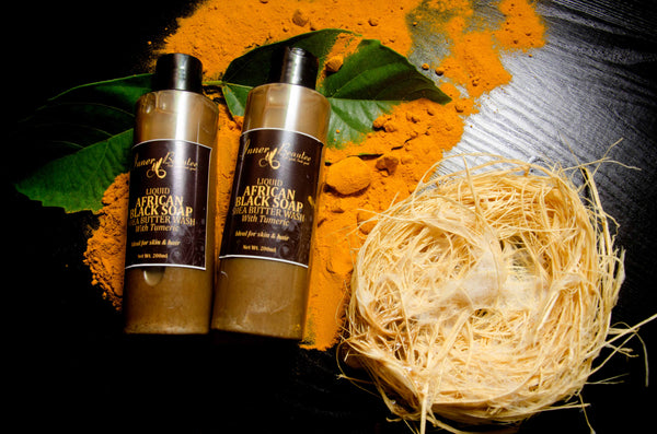 Liquid African Black Soap with Turmeric Extract