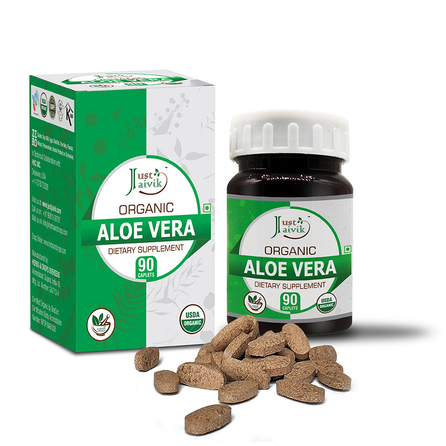 Organic Aloe Vera Caplets - 750mg – Arabian Organics