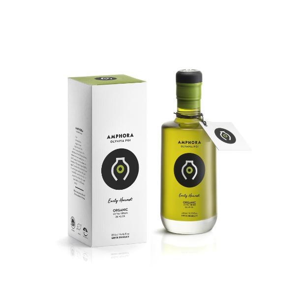 Amphora Olympia PGI Organic Early Harvest Extra Virgin Olive Oil 200 Ml