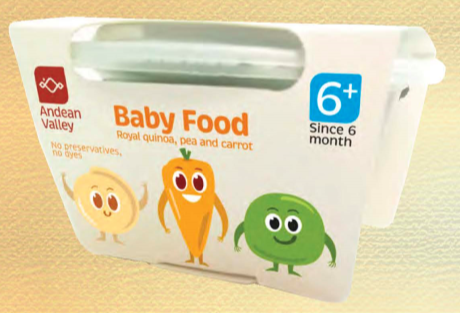 Royal quinoa baby food-Royal quinoa with pea and carrot / Quinoa and mango / Quinoa with pumpking and carrot / Quinoa and banana